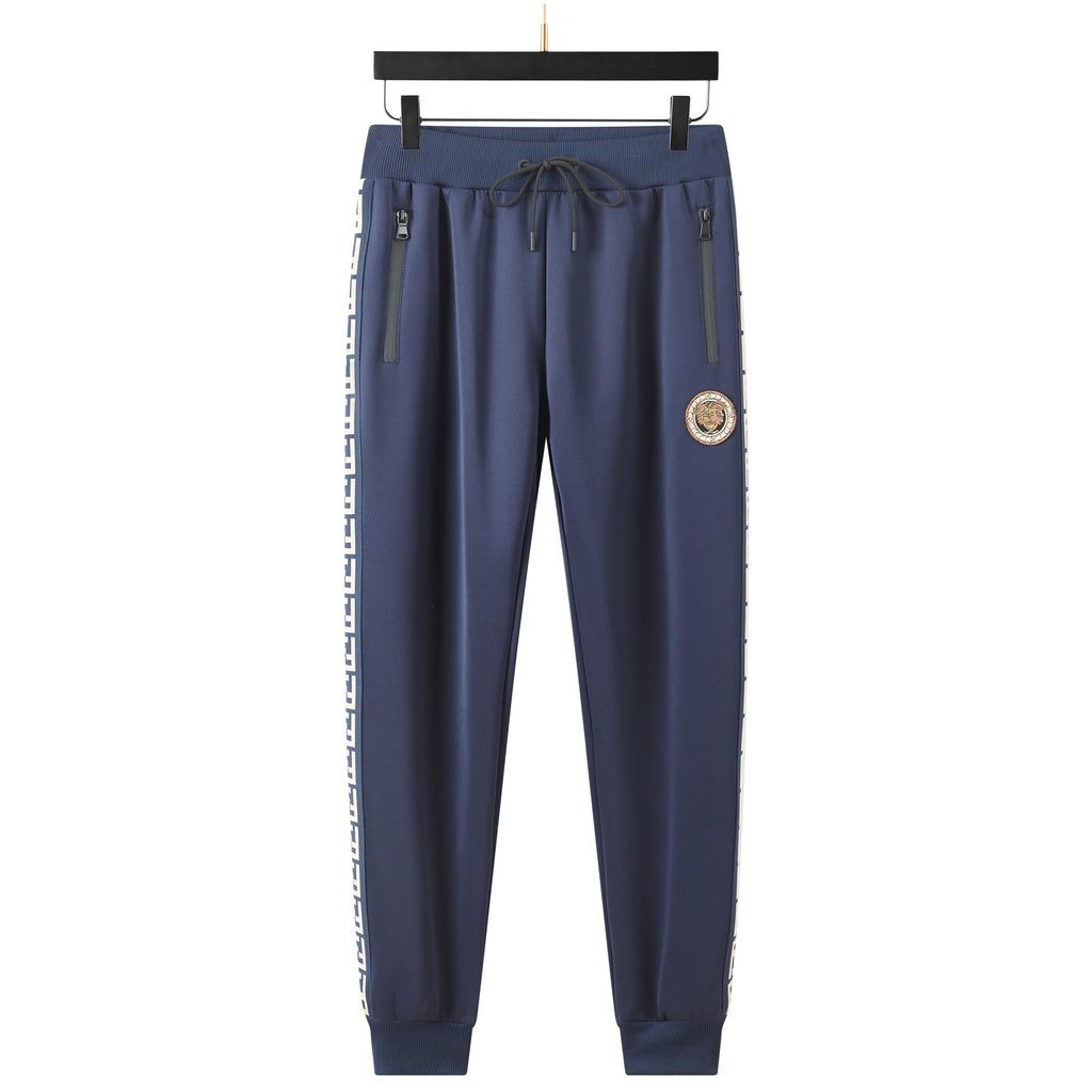 Men's Tracksuit Set with Zipped Pocket, Scuba Polyester Tracksuit, Ribbed Cuff Sweatshirts and Blend Joggers, Gift for Him