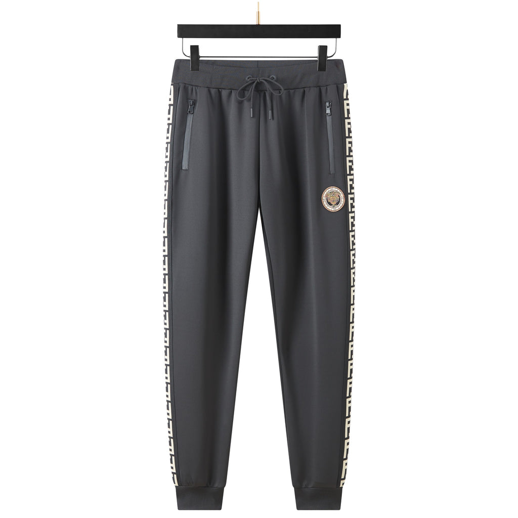 Men's Tracksuit Set with Zipped Pocket, Scuba Polyester Tracksuit, Ribbed Cuff Sweatshirts and Blend Joggers, Gift for Him