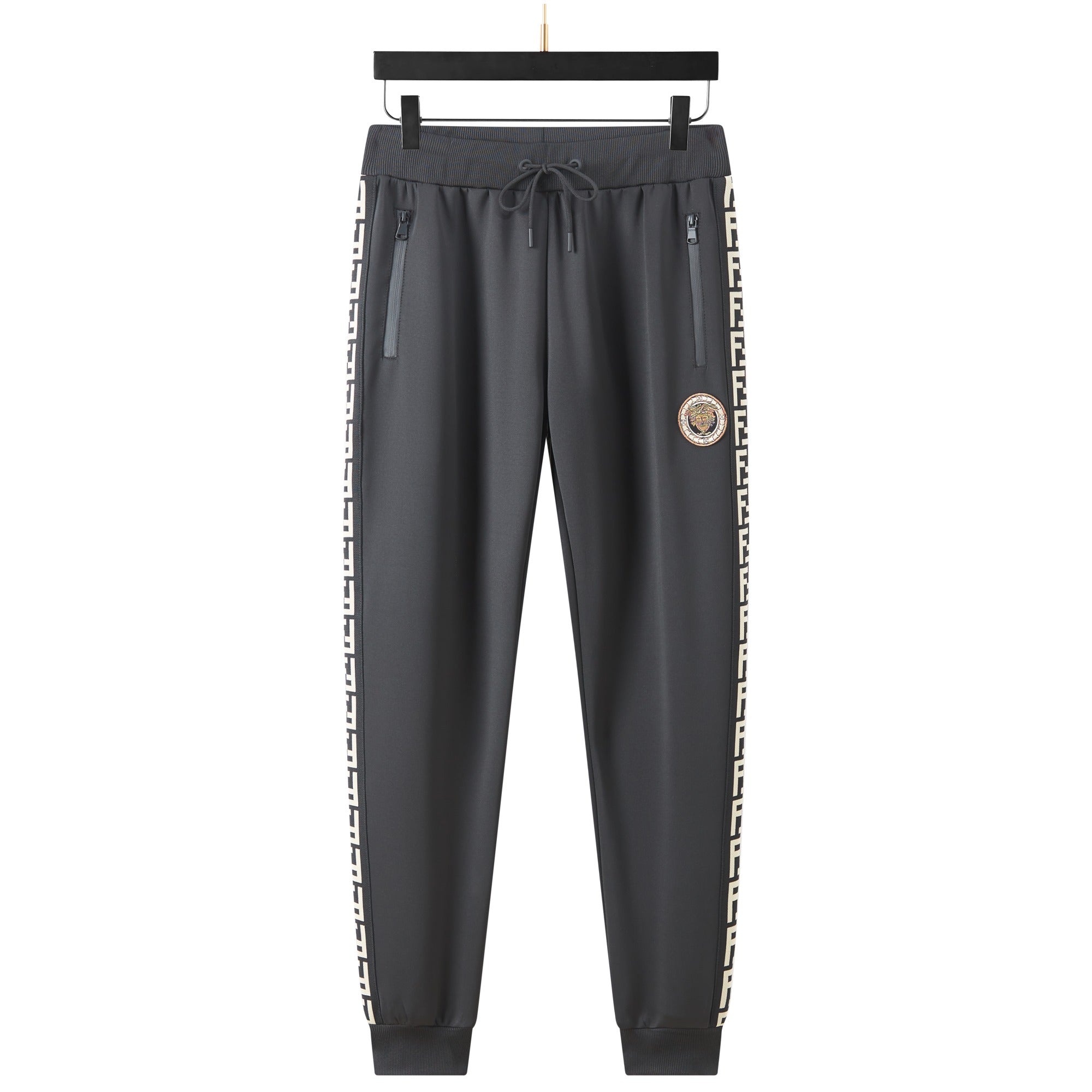 Men's Tracksuit Set with Zipped Pocket, Scuba Polyester Tracksuit, Ribbed Cuff Sweatshirts and Blend Joggers, Gift for Him