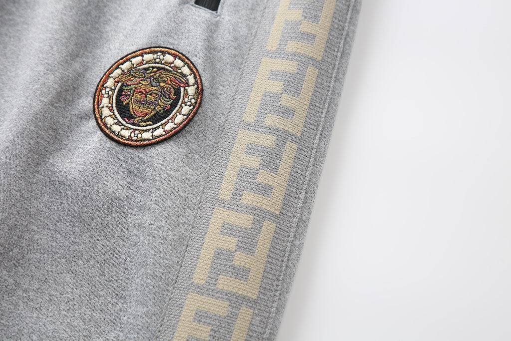 Men's Tracksuit Set with Zipped Pocket, Scuba Polyester Tracksuit, Ribbed Cuff Sweatshirts and Blend Joggers, Gift for Him