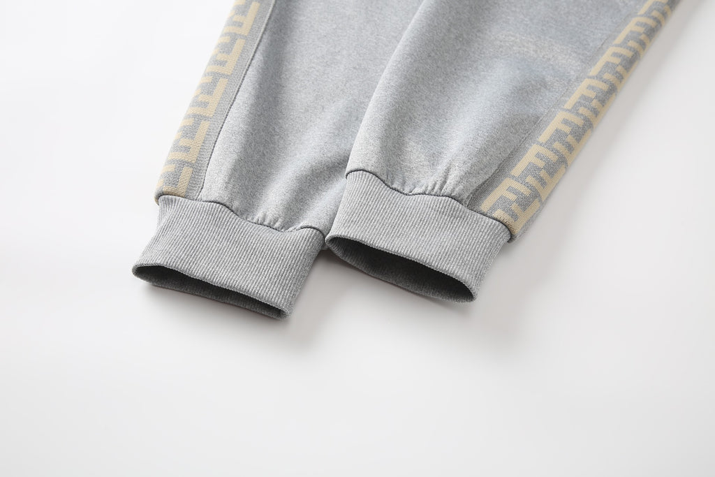 Men's Tracksuit Set with Zipped Pocket, Scuba Polyester Tracksuit, Ribbed Cuff Sweatshirts and Blend Joggers, Gift for Him