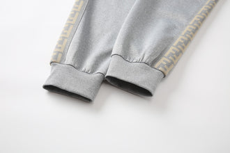 Men's Tracksuit Set with Zipped Pocket, Scuba Polyester Tracksuit, Ribbed Cuff Sweatshirts and Blend Joggers, Gift for Him