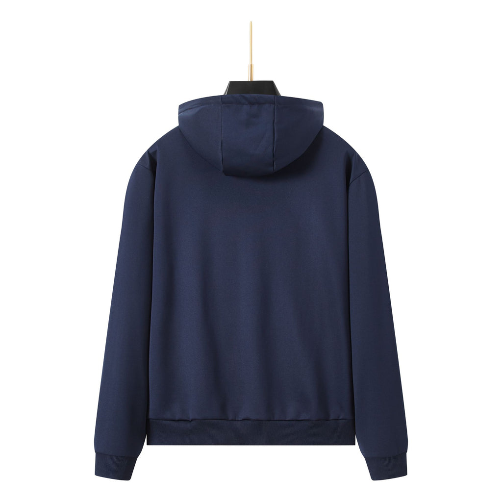 Men's Side ICON Print Tracksuit set with Zipped Pockets, Fleece Ribbed Cuff Sweatshirts and Cotton Blend Joggers, Gift for Him