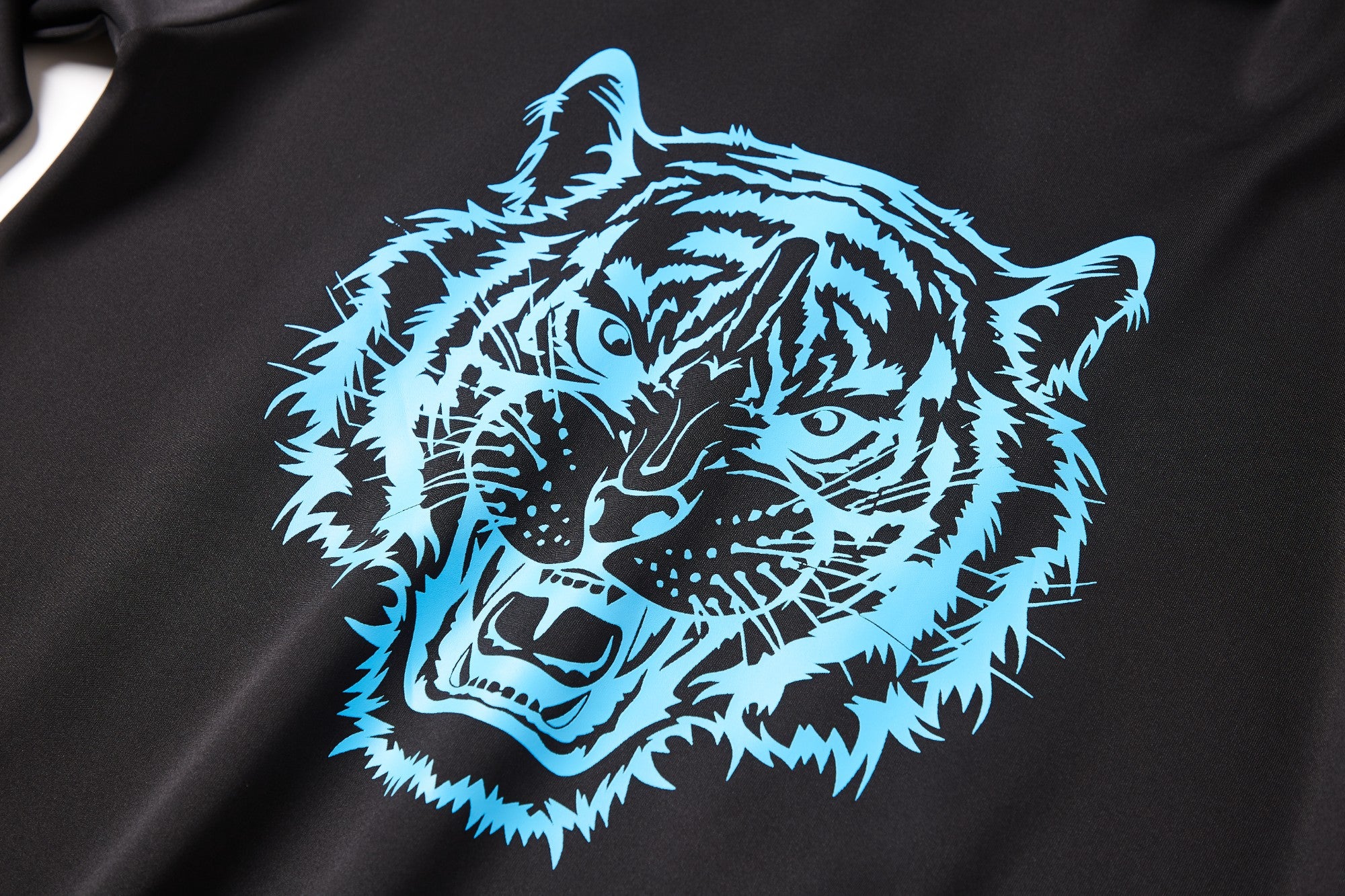 Men's Tiger print design hoodie tracksuit set, Scuba Polyester Tracksuit, Ribbed Cuff Sweatshirts and Blend Joggers, for Him