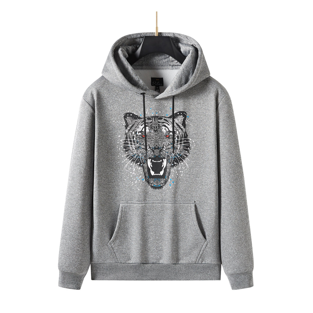 Men's Pullover Lions Print Graphic Hoodie with Long Sleeve Sweatshirt Drawstring Hoodies, the Perfect Gift for Him