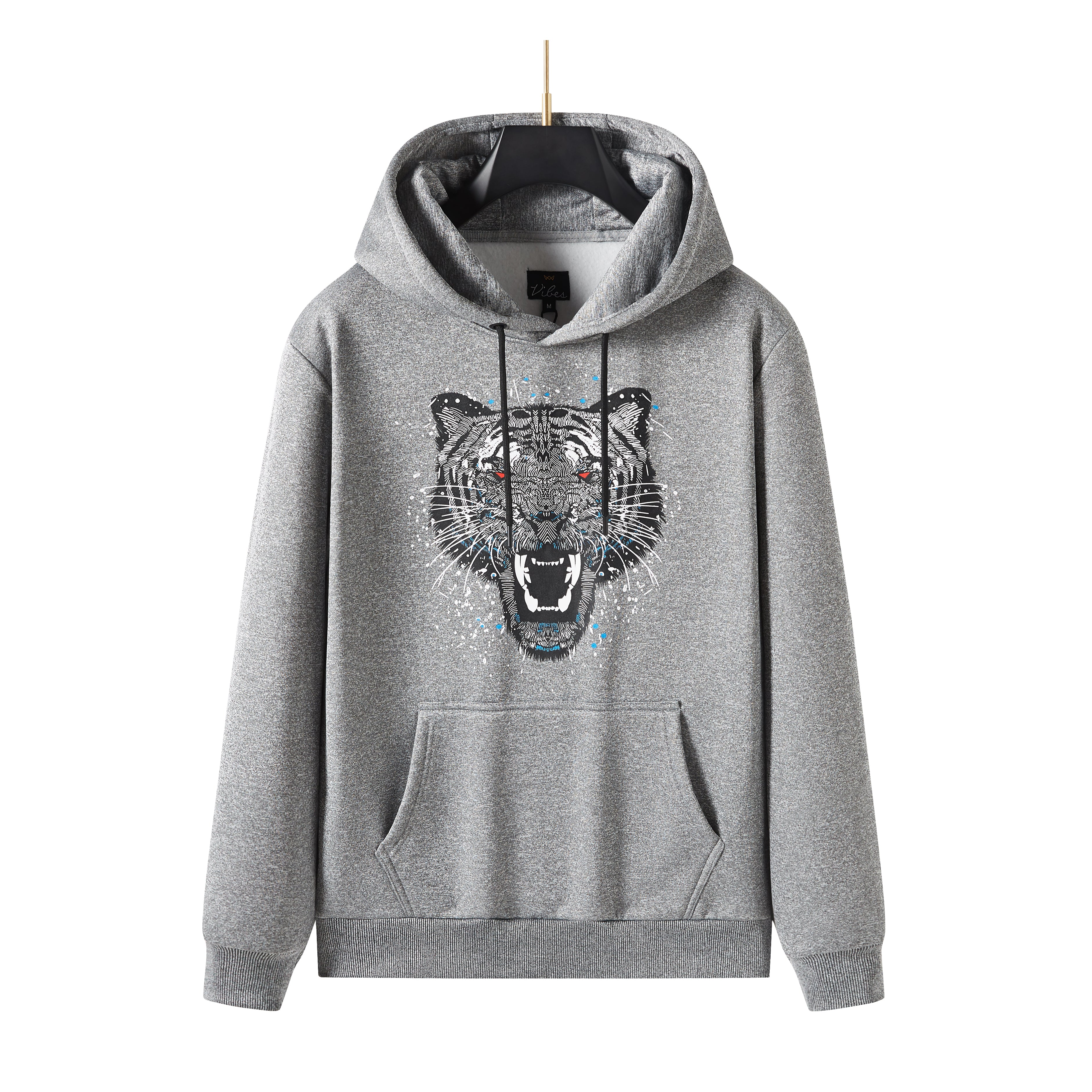 Men's Pullover Lions Print Graphic Hoodie with Long Sleeve Sweatshirt Drawstring Hoodies, the Perfect Gift for Him