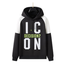 Men's Pullover Unique ICON8 Decision2 Printed Hoodie with Long Sleeve Sweatshirt Drawstring Hoodies, Perfect Gift for Him