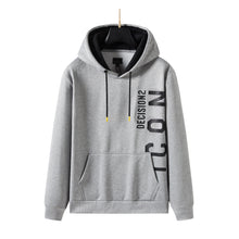 Men's Pullover Side ICON8 Printed Hoodie with Long Sleeve Sweatshirt Drawstring Hoodies, Perfect Gift for Him