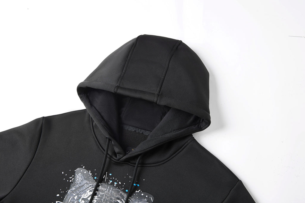 Men's Pullover Lions Print Graphic Hoodie with Long Sleeve Sweatshirt Drawstring Hoodies, the Perfect Gift for Him