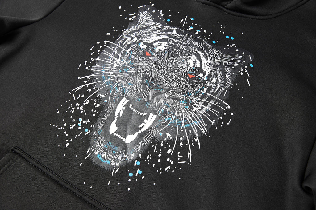 Men's Pullover Lions Print Graphic Hoodie with Long Sleeve Sweatshirt Drawstring Hoodies, the Perfect Gift for Him