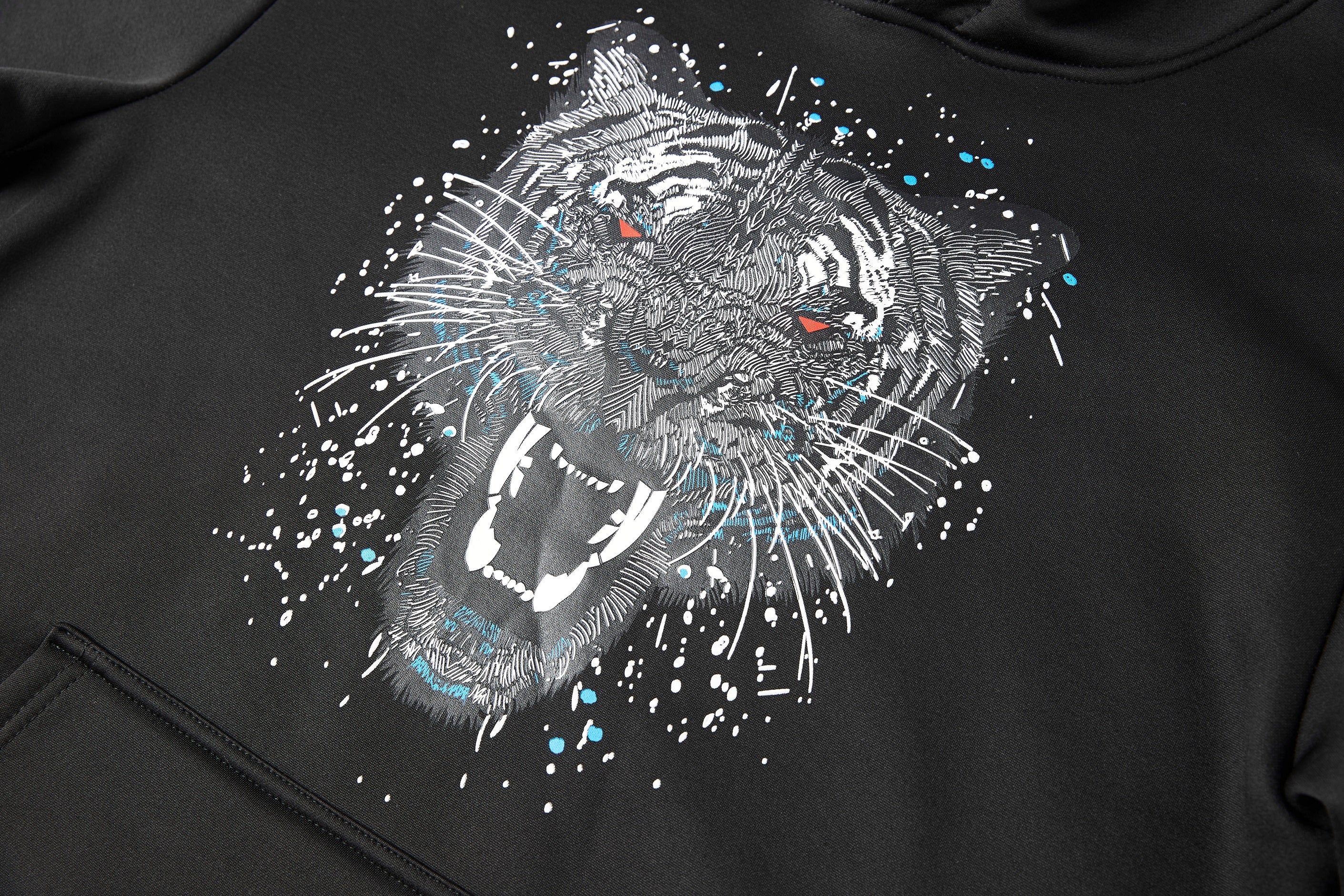Men's Pullover Lions Print Graphic Hoodie with Long Sleeve Sweatshirt Drawstring Hoodies, the Perfect Gift for Him