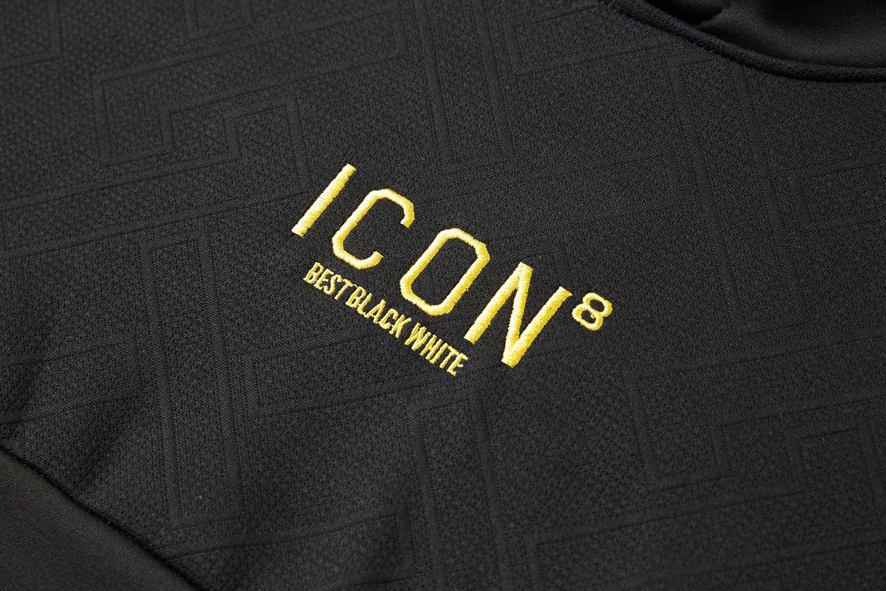 Men's Pullover 3D ICON8 Embroidered Hoodie with Premium Texture Long Sleeve Sweatshirt Drawstring Hoodies, Gift for Him