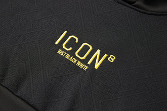 Men's Pullover 3D ICON8 Embroidered Hoodie with Premium Texture Long Sleeve Sweatshirt Drawstring Hoodies, Gift for Him