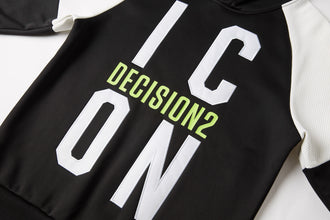 Men's Pullover Unique ICON8 Decision2 Printed Hoodie with Long Sleeve Sweatshirt Drawstring Hoodies, Perfect Gift for Him