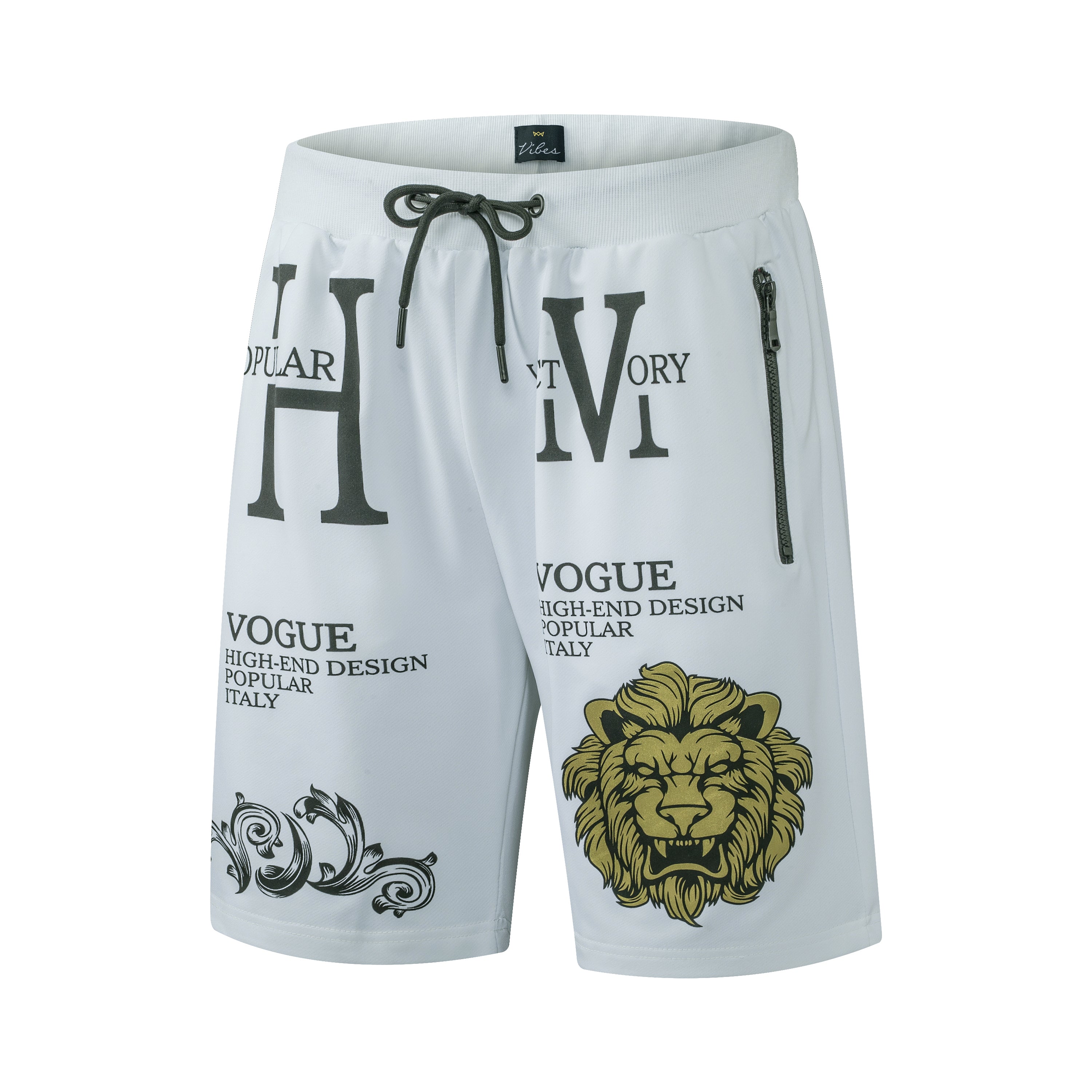 Men's Shorts Set Lion Print Cotton T Shirt + Polyester Shorts Set Tracksuit Summer Design 10