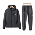 Pack of 8 Men's Tracksuit Set Hooded Sweatsuit Men's Tops with Full Zip & Joggers 006