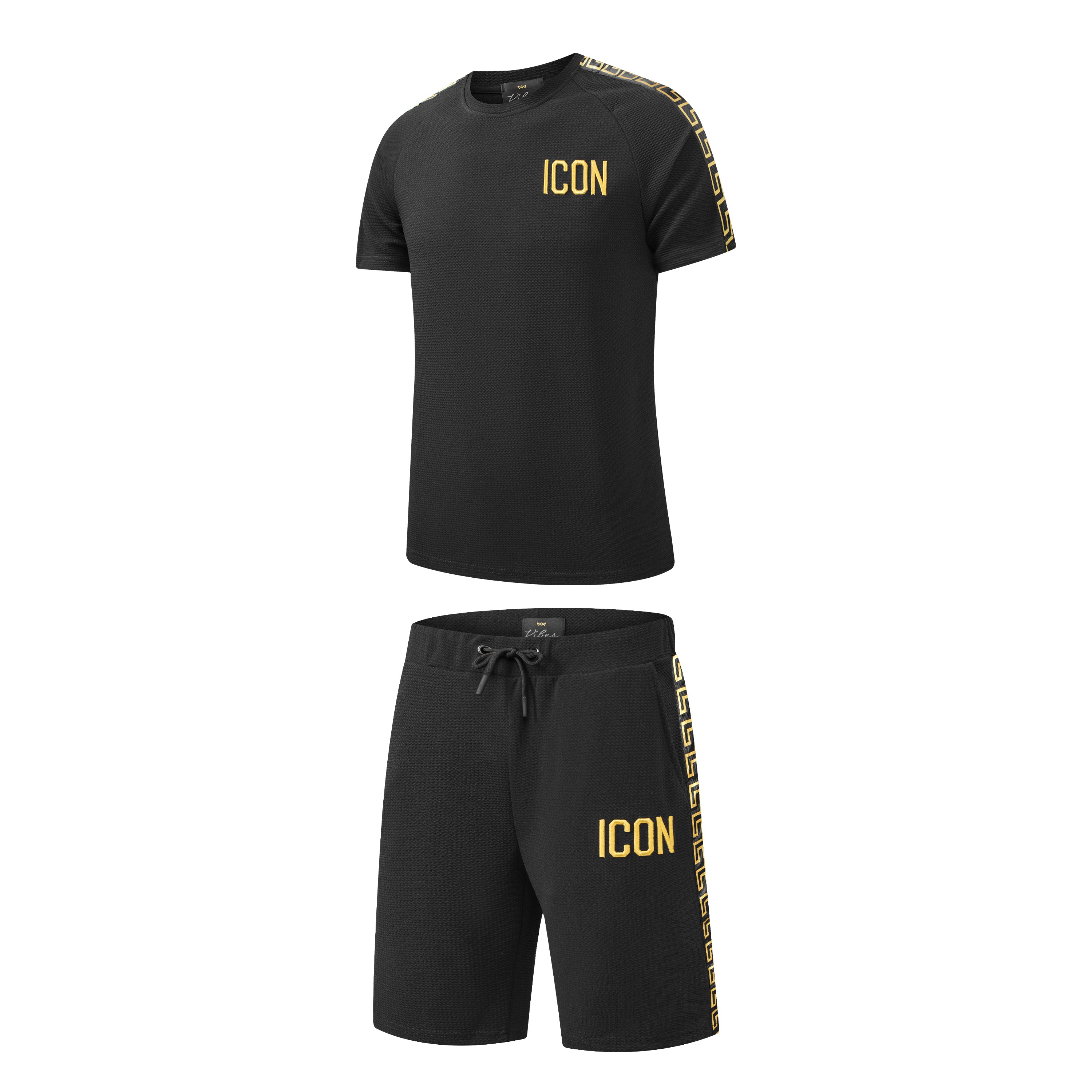 Men's Shorts Set Cotton T Shirt + Polyester Shorts Set Tracksuit Summer Design 14