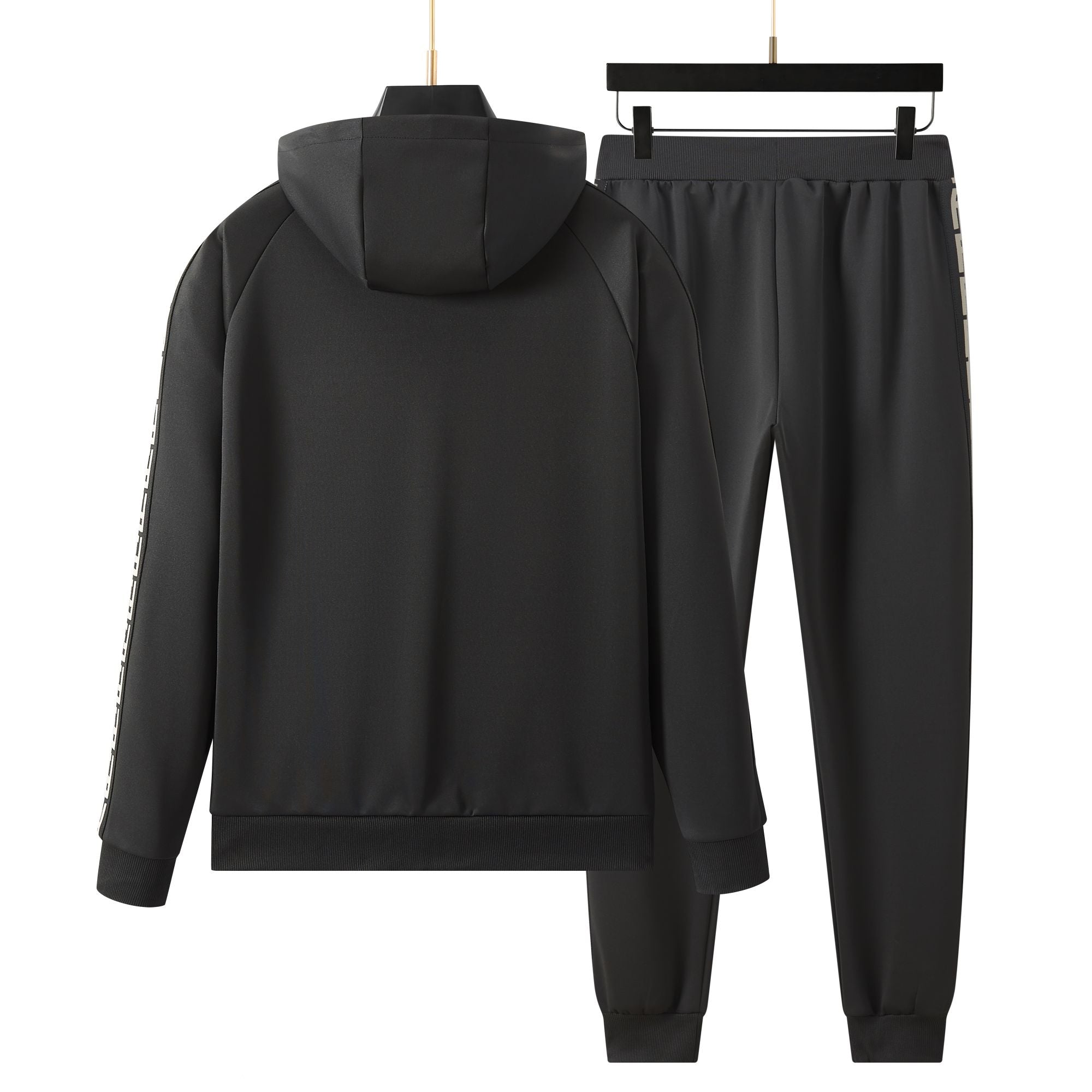 Men's Premium hoodied Tracksuit Set with Zipped Pocket, Scuba Polyester Tracksuit, Ribbed Cuff Sweatshirts and Blend Joggers, Gift for Him