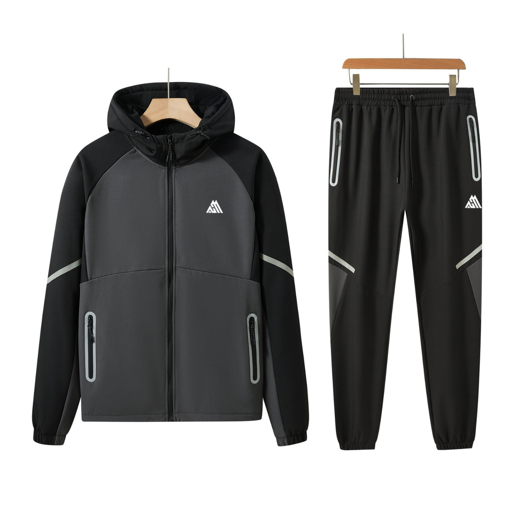 Pack of 8 Mens Tracksuit Hooded Sweatsuit Jogging Men's Tops with Full Zip