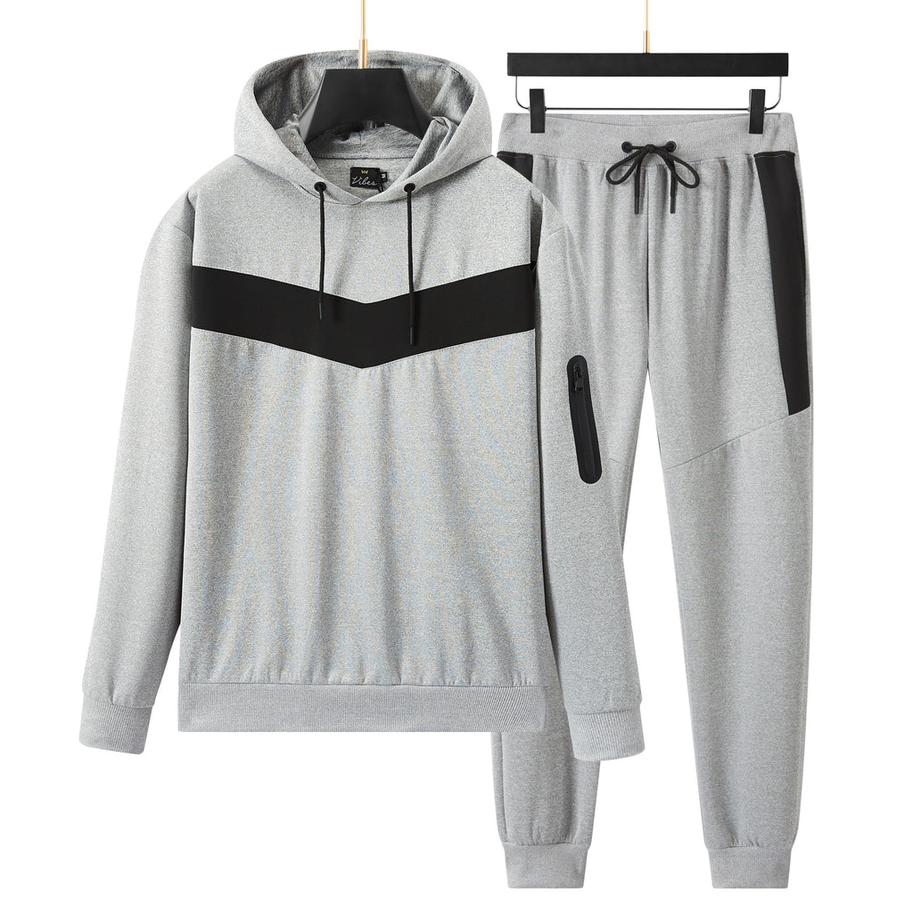 Men's Unique Chest design Hoodied tracksuit set with Zipped Pocket on sleeves and joggers, Scuba Polyester Tracksuit, Ribbed Cuff Sweatshirts and Blend Joggers, Gift for Him