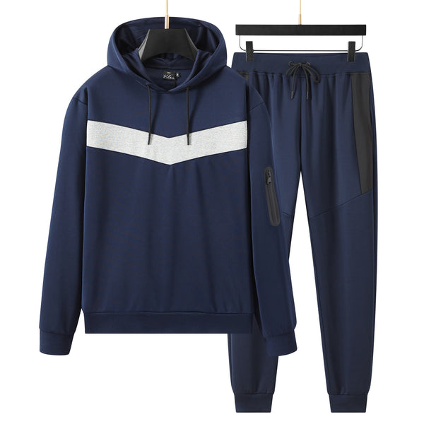 Men's Unique Chest design Hoodied tracksuit set with Zipped Pocket on sleeves and joggers, Scuba Polyester Tracksuit, Ribbed Cuff Sweatshirts and Blend Joggers, Gift for Him