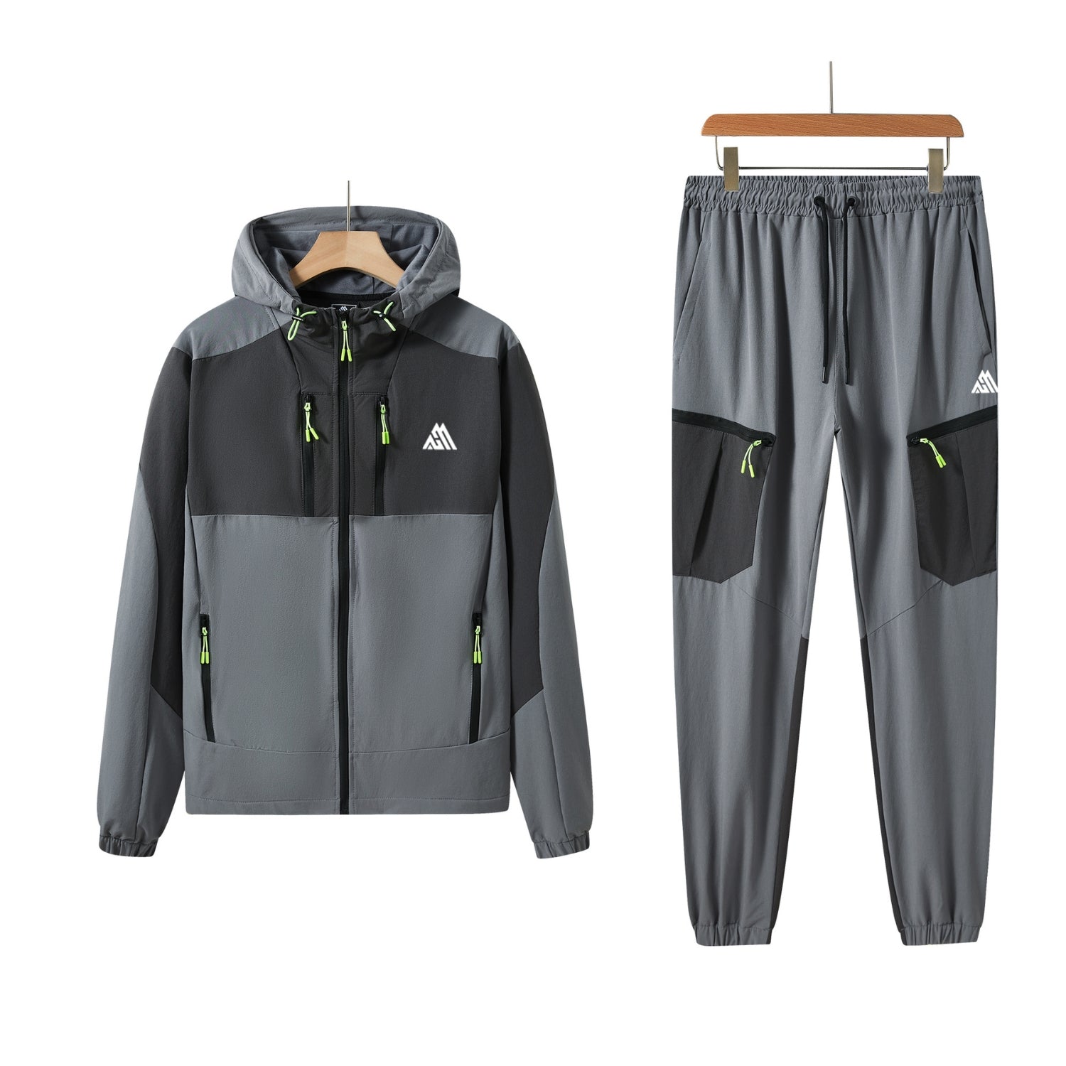 Pack of 8 Mens Tracksuit Hooded Sweatsuit Jogging Men's Tops with Full Zip