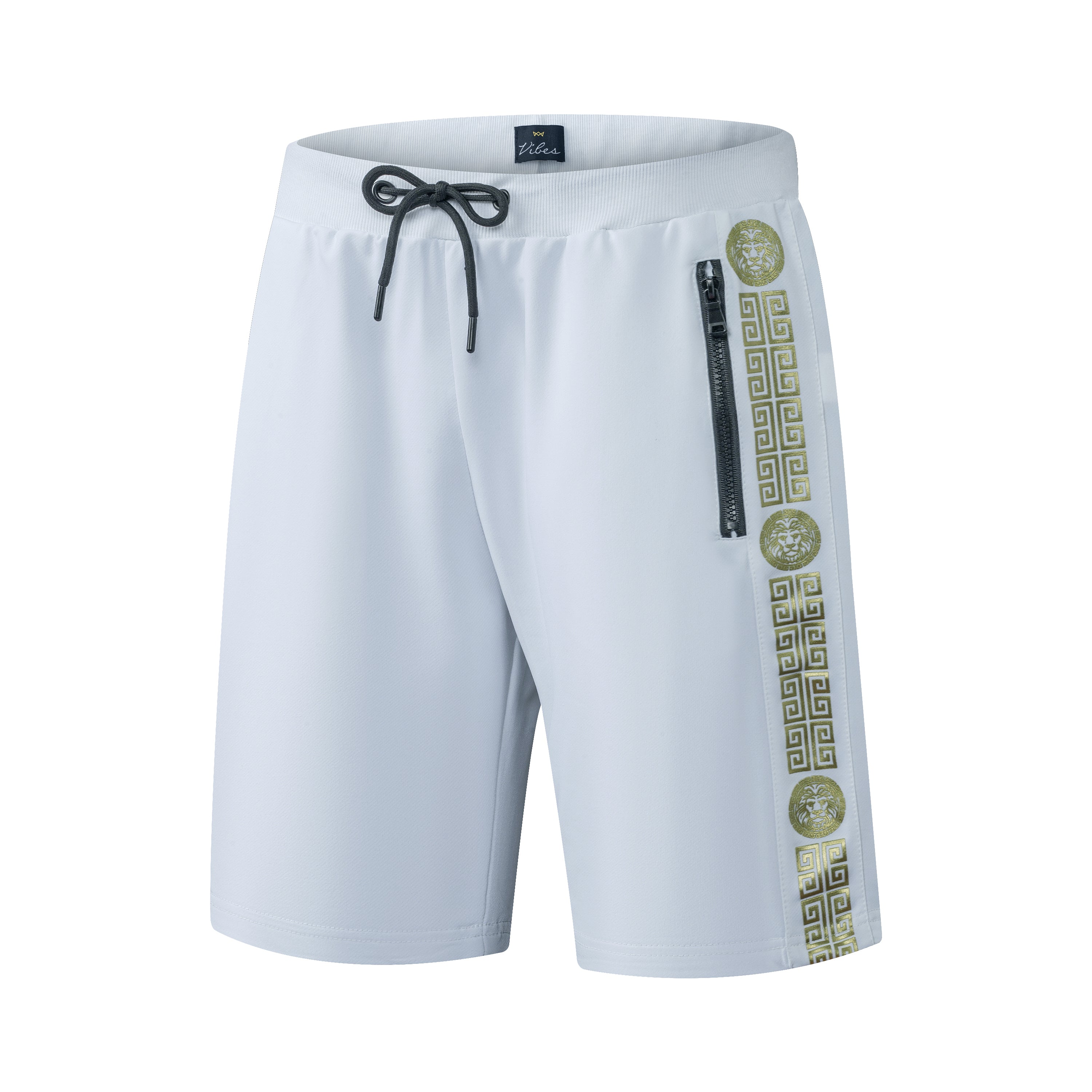 Men's Shorts Set Lion Print Cotton T Shirt + Polyester Shorts Set Tracksuit Summer Design 06