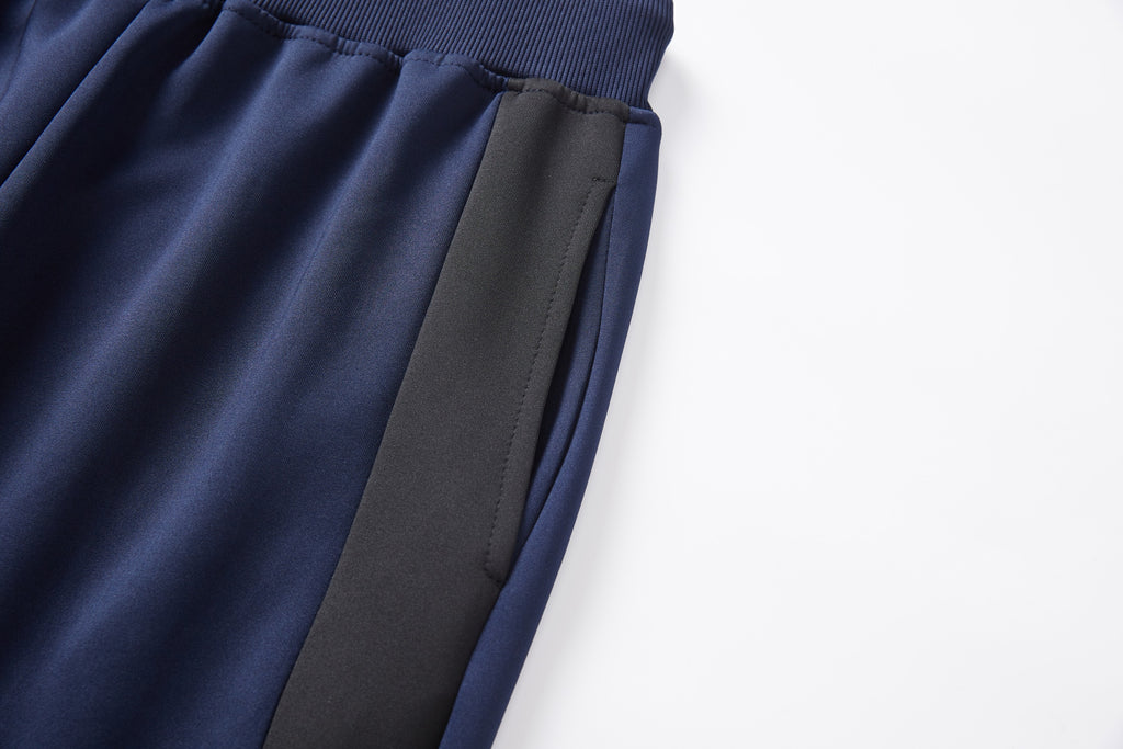 Men's Double shade design tracksuit set with Zipped Pocket, Scuba Polyester Tracksuit, Ribbed Cuff Sweatshirts and Blend Joggers, Gift for Him