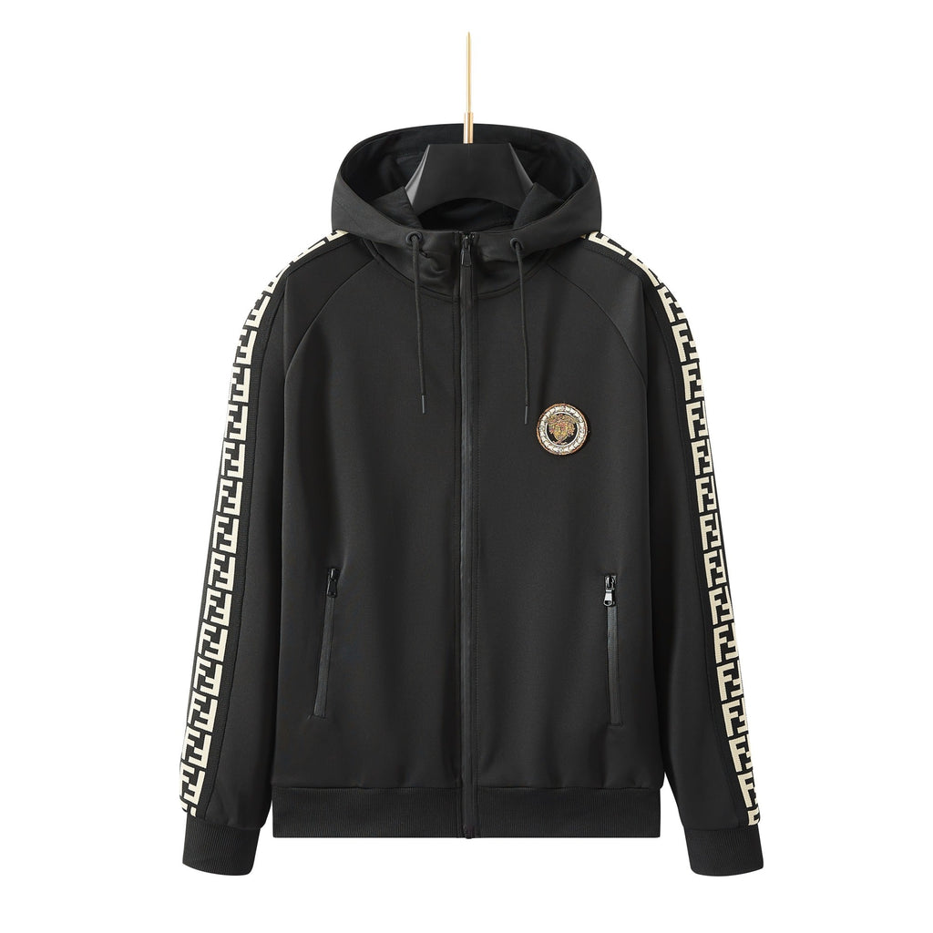 Pack of 7 Men's Tracksuit Set with Zipped Pocket, Scuba Polyester Tracksuit, Ribbed Cuff Sweatshirts and Blend Joggers, Gift for Him