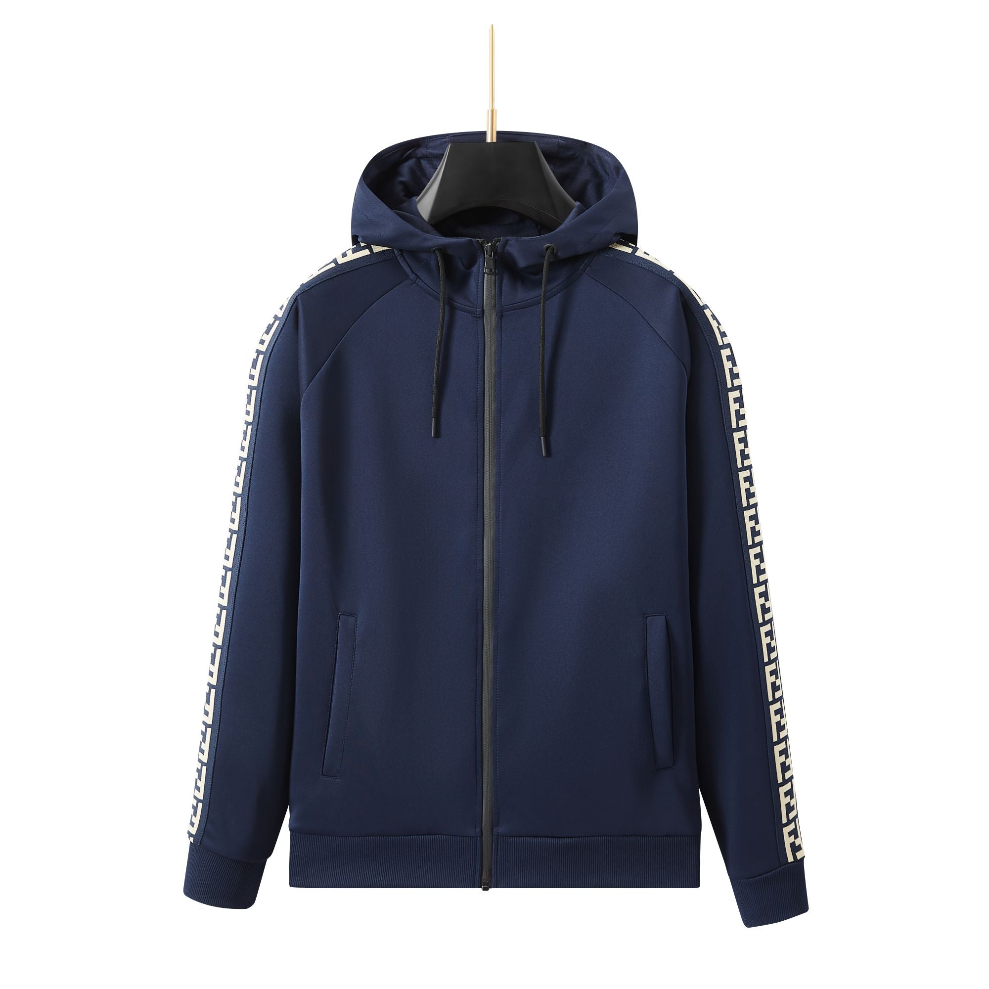 Men's Premium hoodied Tracksuit Set with Zipped Pocket, Scuba Polyester Tracksuit, Ribbed Cuff Sweatshirts and Blend Joggers, Gift for Him