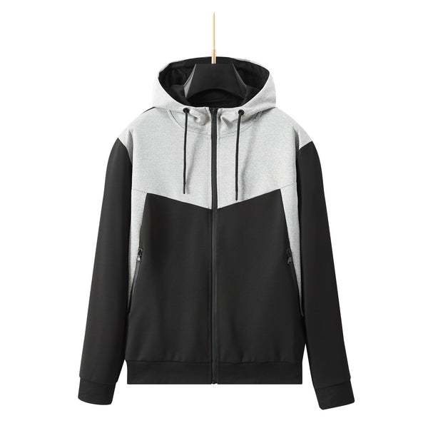 Men's Double shade design tracksuit set with Zipped Pocket, Scuba Polyester Tracksuit, Ribbed Cuff Sweatshirts and Blend Joggers, Gift for Him