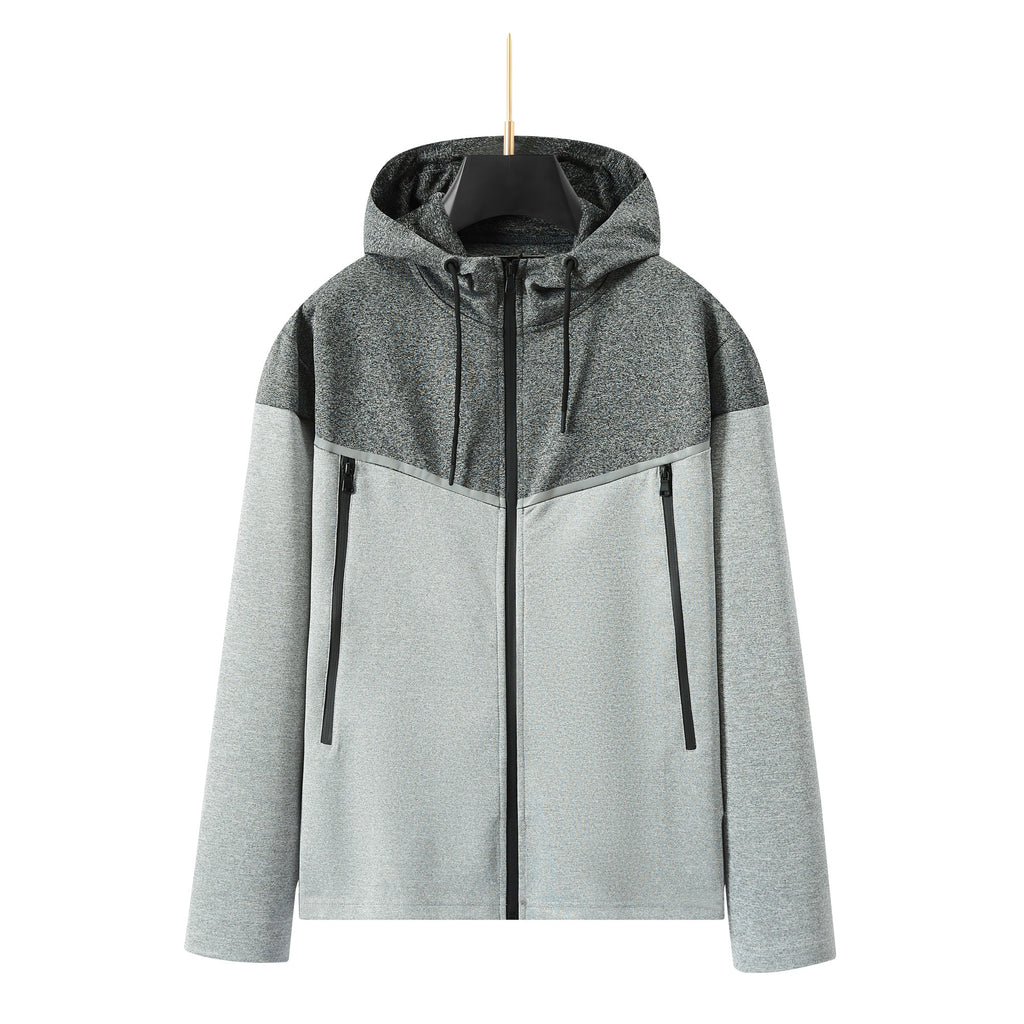 Men's Double Contrast design tracksuit set with Zipped Pocket, Scuba Polyester Tracksuit, Ribbed Cuff Sweatshirts and Blend Joggers, Gift for Him