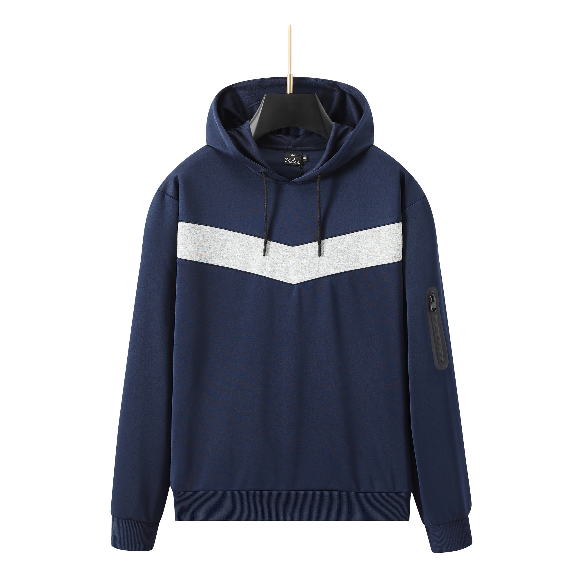 Men's Unique Chest design Hoodied tracksuit set with Zipped Pocket on sleeves and joggers, Scuba Polyester Tracksuit, Ribbed Cuff Sweatshirts and Blend Joggers, Gift for Him