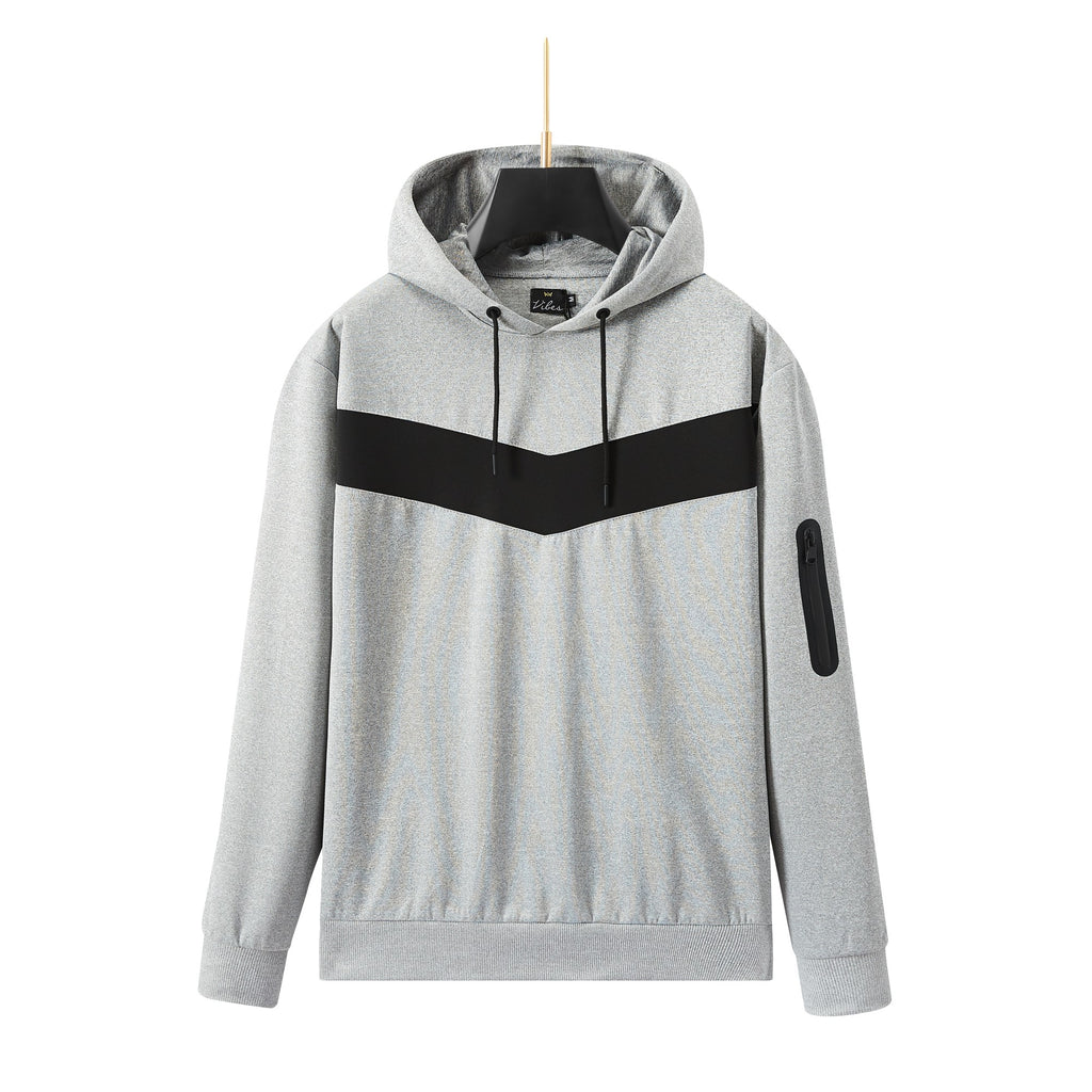 Men's Unique Chest design Hoodied tracksuit set with Zipped Pocket on sleeves and joggers, Scuba Polyester Tracksuit, Ribbed Cuff Sweatshirts and Blend Joggers, Gift for Him