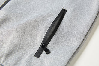 Men's Tracksuit Set with Zipped Pocket, Scuba Polyester Tracksuit, Ribbed Cuff Sweatshirts and Blend Joggers, Gift for Him