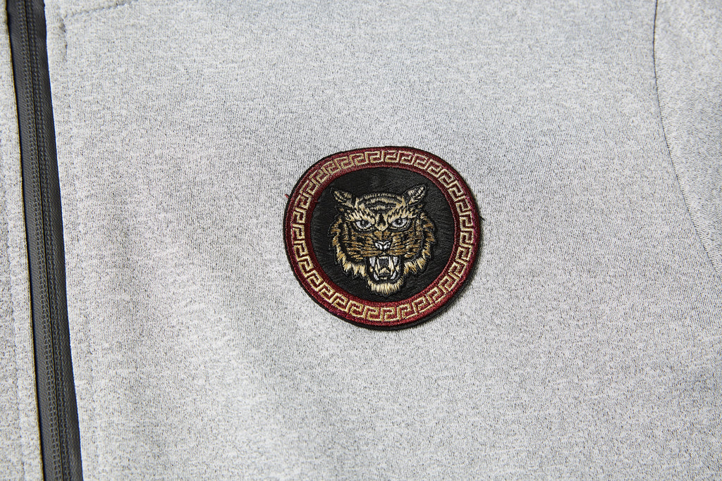 Men's Tracksuit Set with Zipped Pocket, Scuba Polyester Tracksuit, Ribbed Cuff Sweatshirts and Blend Joggers, Gift for Him