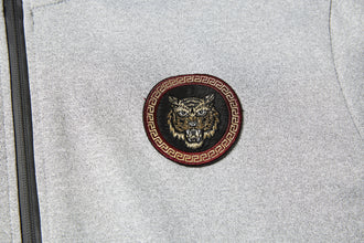 Men's Tracksuit Set with Zipped Pocket, Scuba Polyester Tracksuit, Ribbed Cuff Sweatshirts and Blend Joggers, Gift for Him