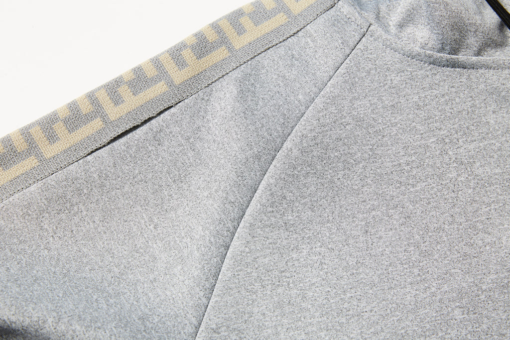 Men's Tracksuit Set with Zipped Pocket, Scuba Polyester Tracksuit, Ribbed Cuff Sweatshirts and Blend Joggers, Gift for Him