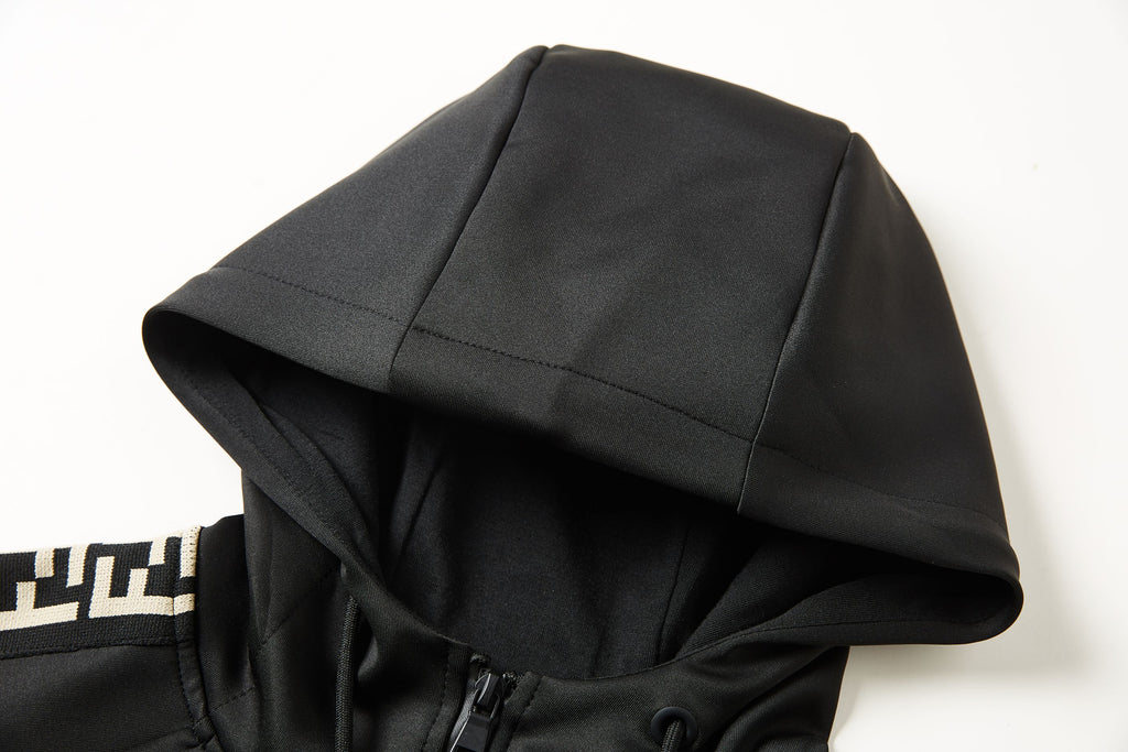 Men's Premium hoodied Tracksuit Set with Zipped Pocket, Scuba Polyester Tracksuit, Ribbed Cuff Sweatshirts and Blend Joggers, Gift for Him