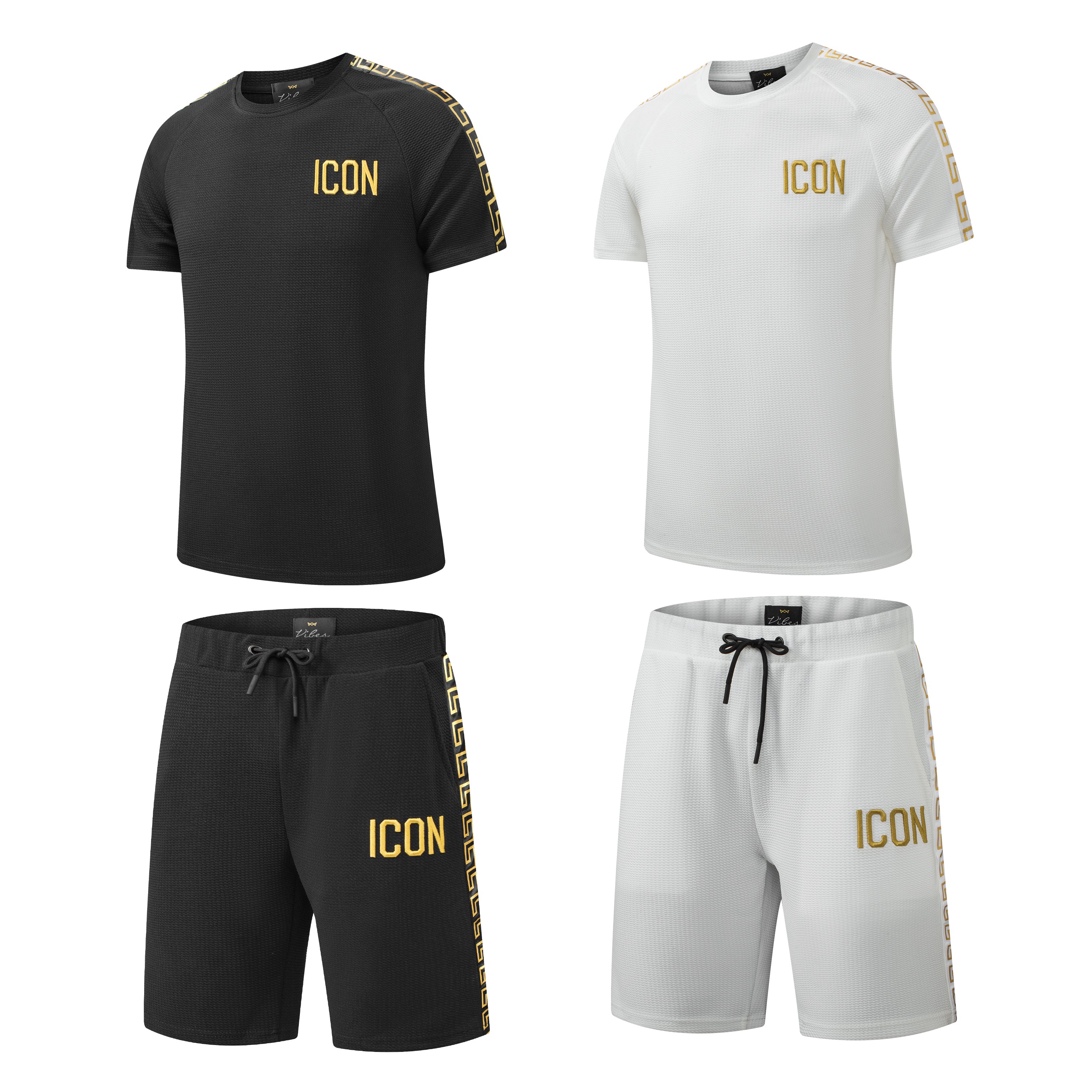 Men's Shorts Set Cotton T Shirt + Polyester Shorts Set Tracksuit Summer Design 14