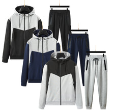 Men's Double shade design tracksuit set with Zipped Pocket, Scuba Polyester Tracksuit, Ribbed Cuff Sweatshirts and Blend Joggers, Gift for Him