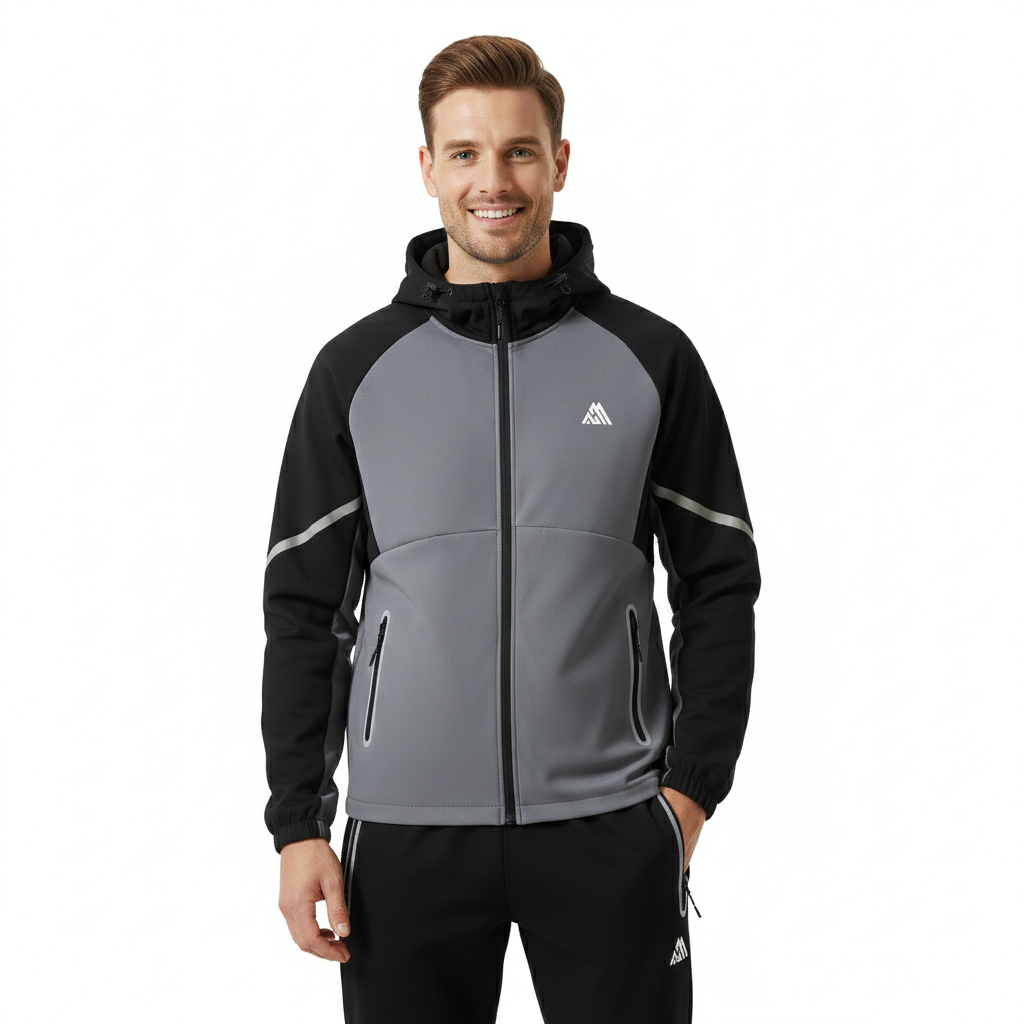 Pack of 8 Mens Tracksuit Hooded Sweatsuit Jogging Men's Tops with Full Zip