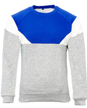 New Mens Round Neck Crew Neck Sweatshirt Full Block Tracksuit Raglan Top Bottom