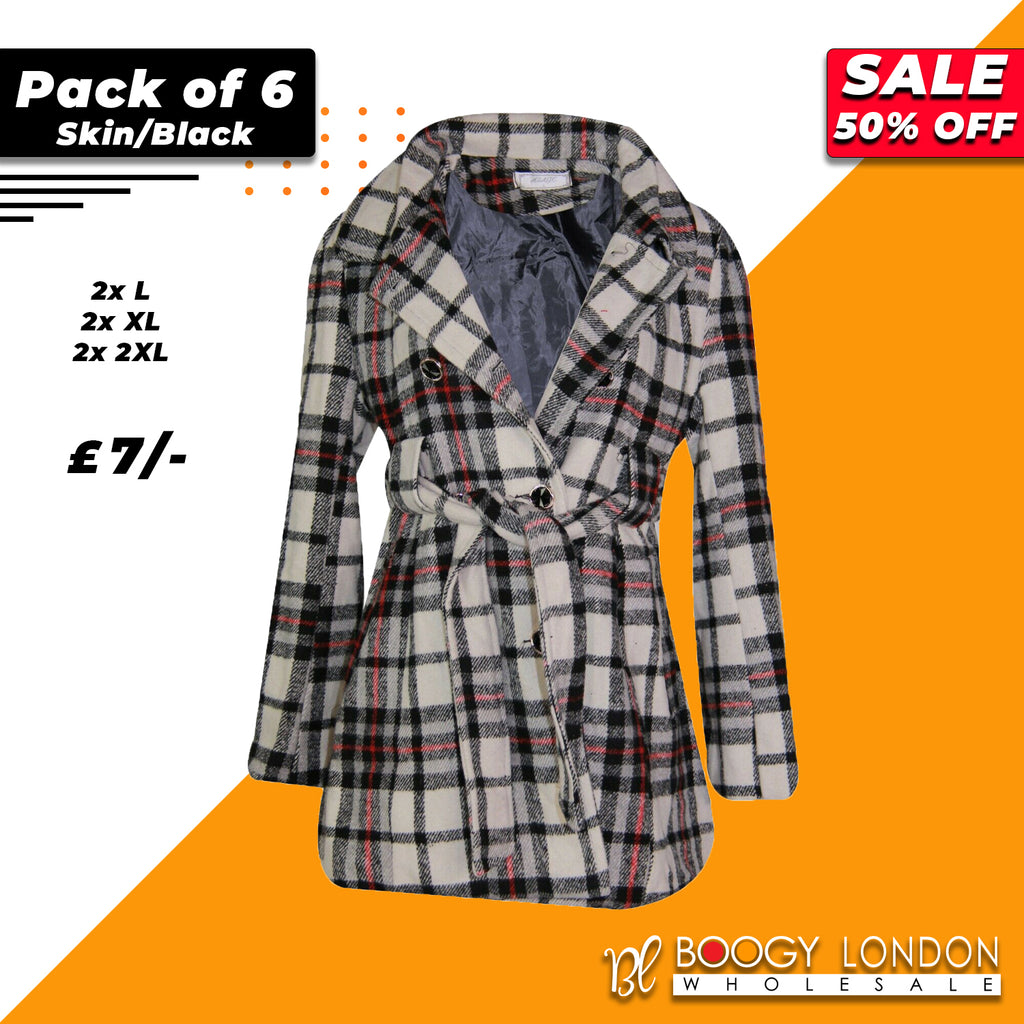 Pack of 6 New Women's Fleece Warm Jacket Coats Ladies Outwear Casual Winter Parka Overcoat