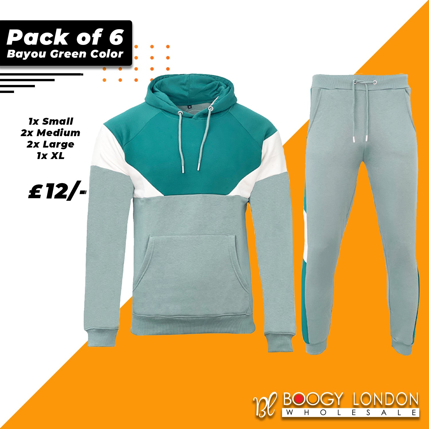 New Mens Pullover Block Tracksuit Hoodie Jogging Bottoms Raglan Sweater Jogger