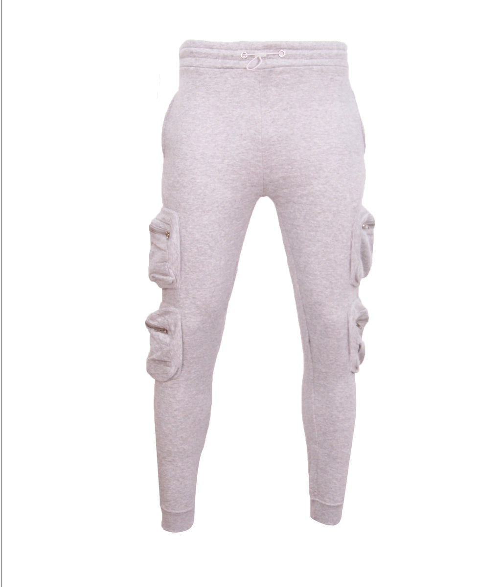 New Mens Designer Tracksuit Hoodie & Utility Joggers Cargo Zip Pants Bottoms Top