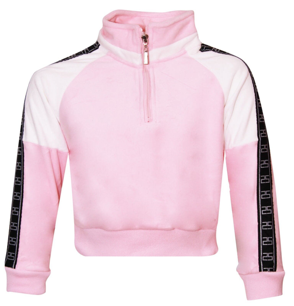 Pack of 6 New Kids Boys Girls Unisex Zip Collar Sweatshirt Velour Jogging Bottom Tracksuit