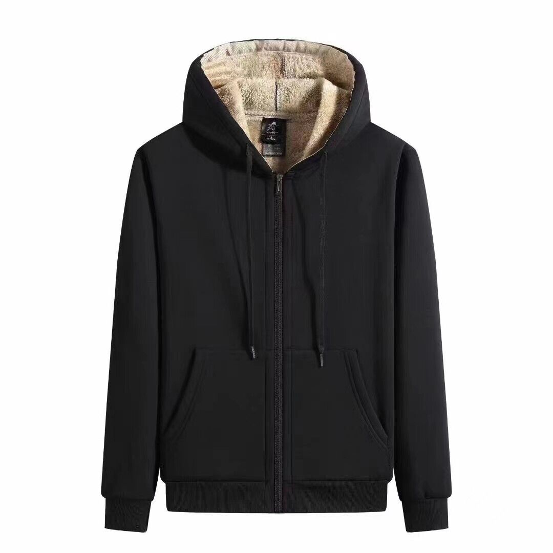 Men's zipper sweatshirt hot sale with hood