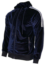 Pack of 7 NEW Mens Silky Zip Hoodie Two Stripe Panel Tracksuit Velour Jogging Bottoms