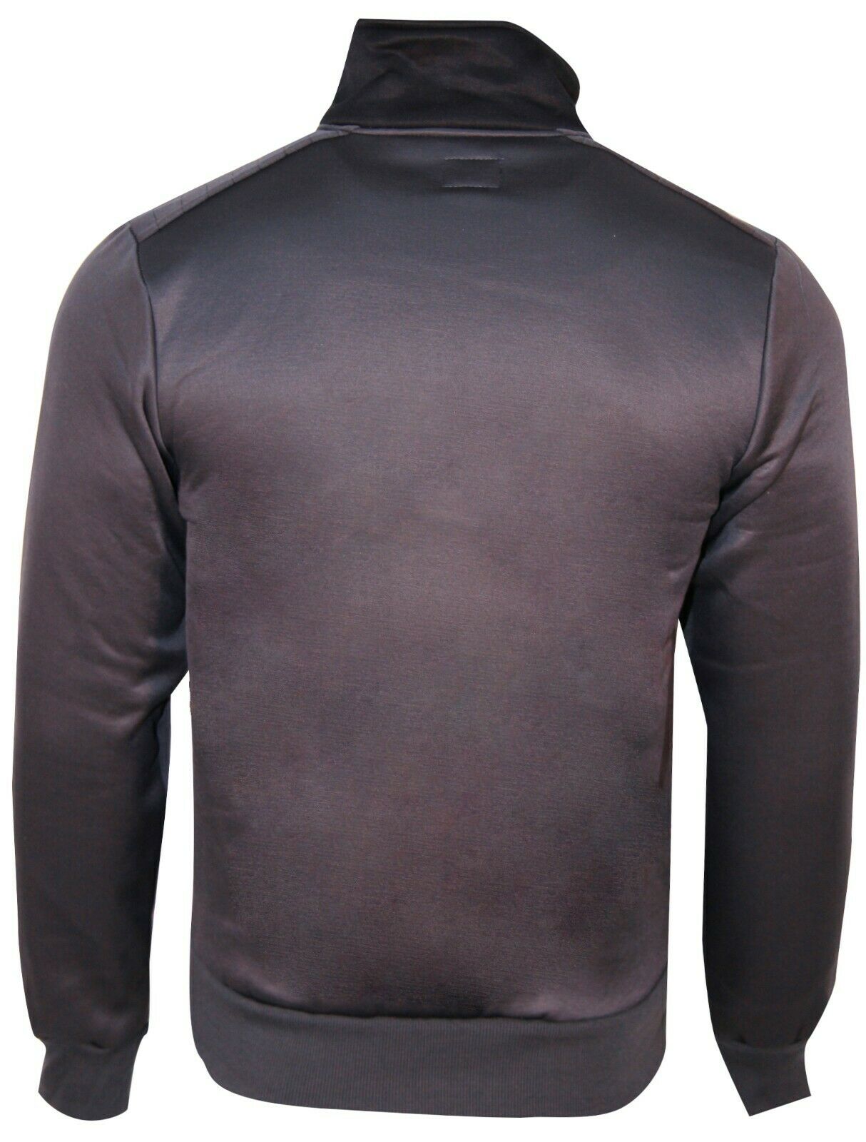 Mens Designer Polyester Brushed Tracksuit Collared Sweat Joggers Contrast Panel